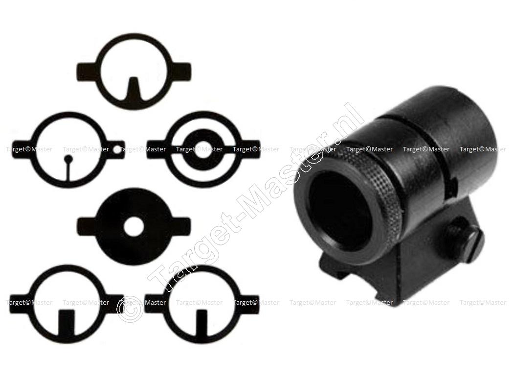 Weihrauch Part Number 9398, Front Sight Tunnel Base with Inserts